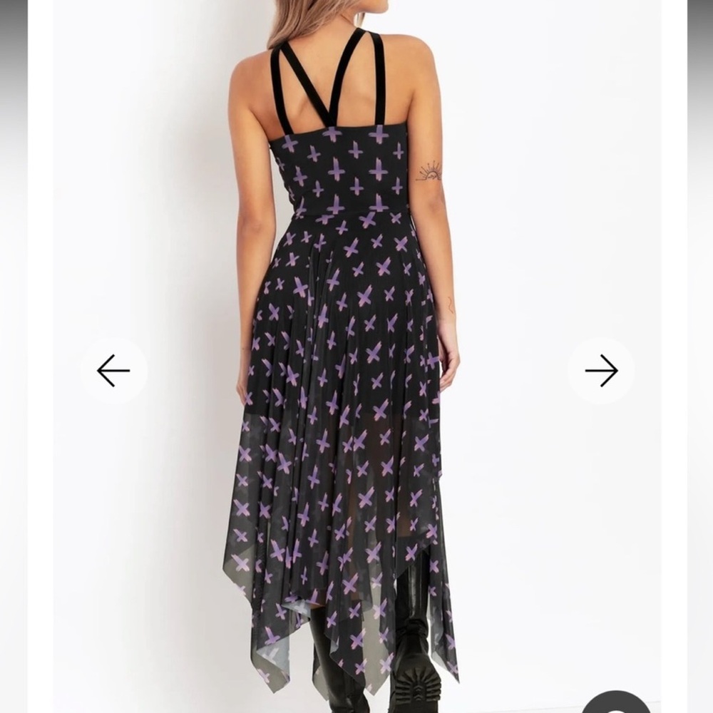Blackmilk gothic crosses handkerchief dress - Picture 2 of 6
